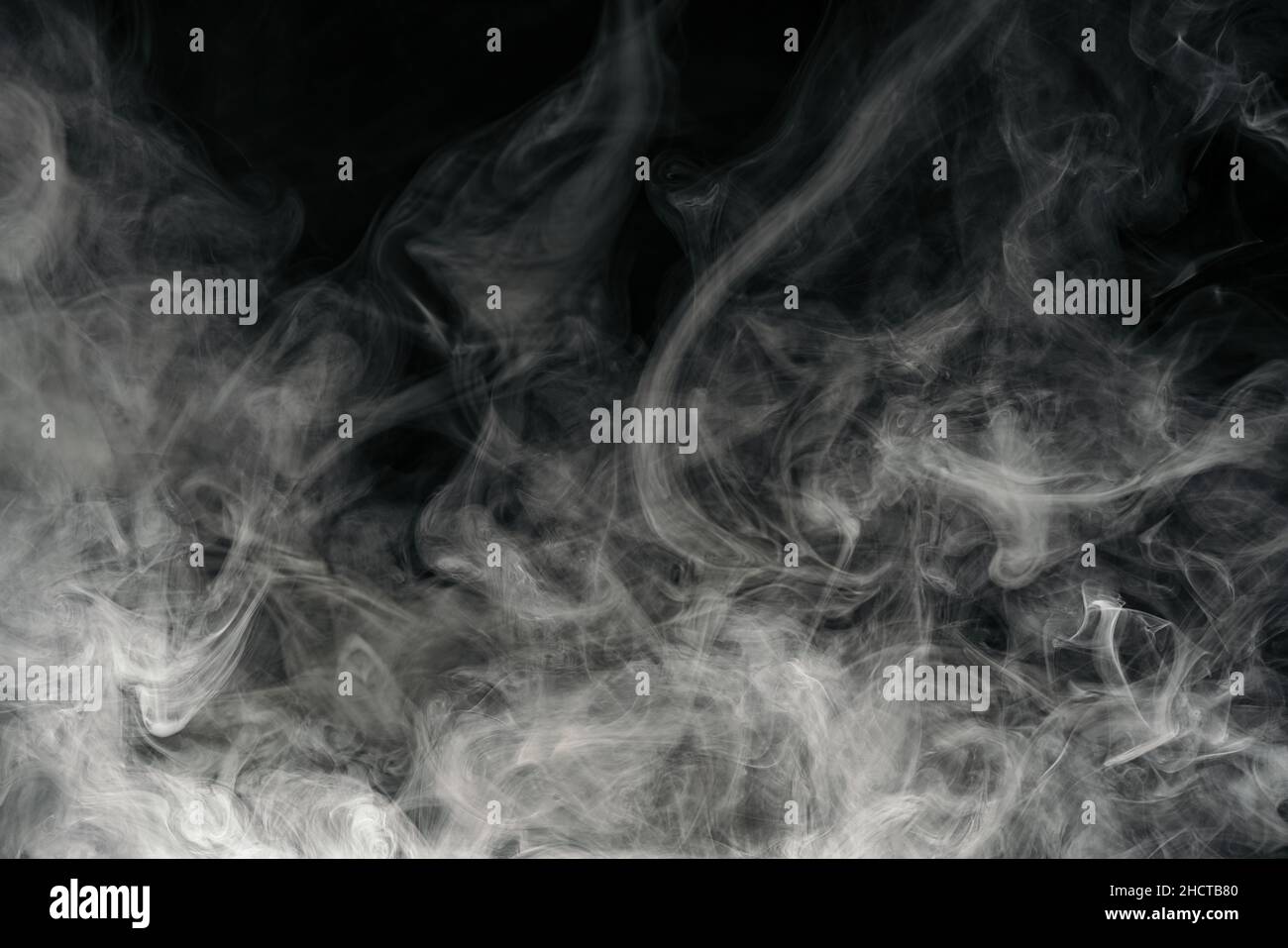 Smoke on black background Stock Photo