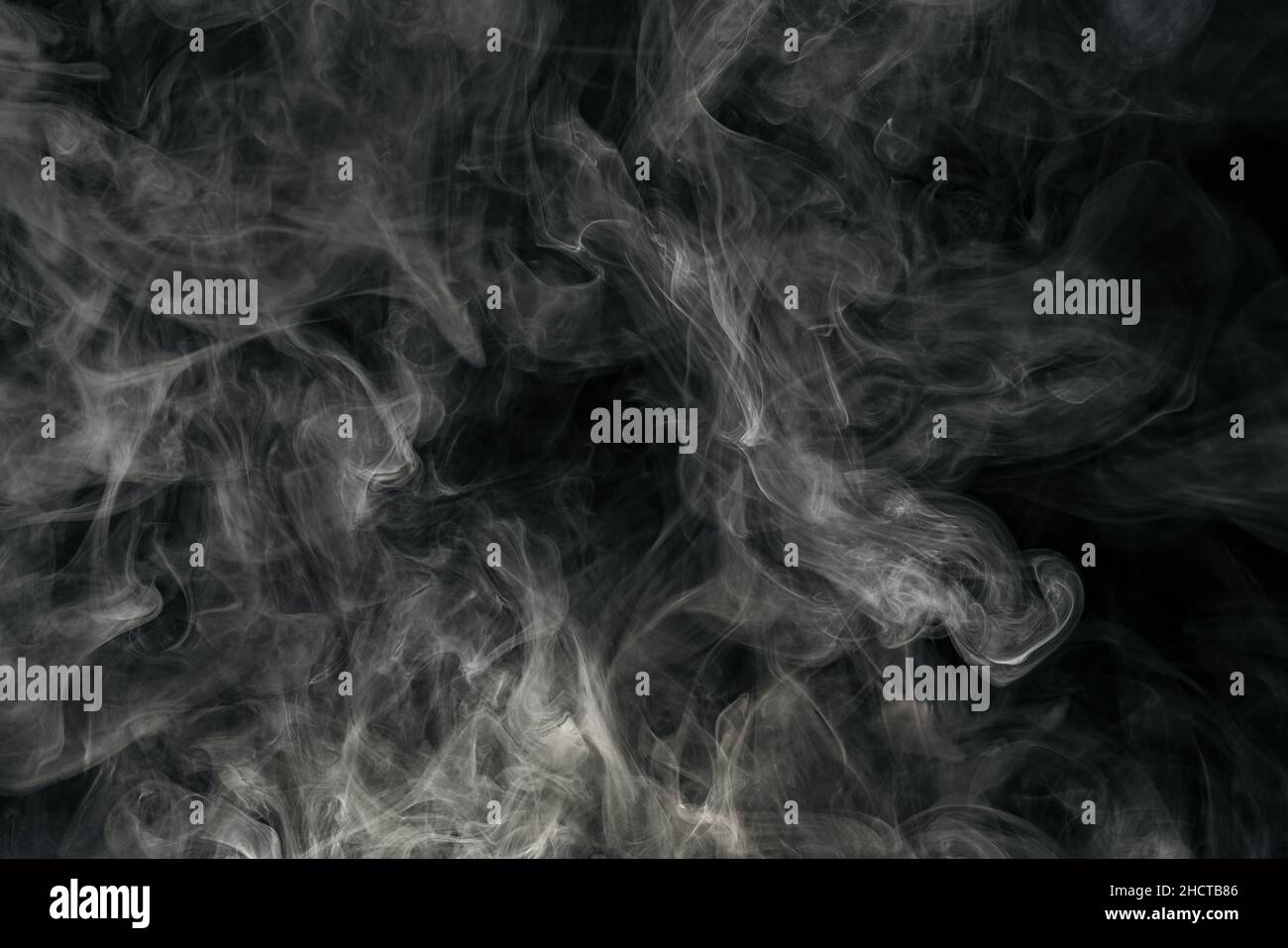 Smoke on black background Stock Photo