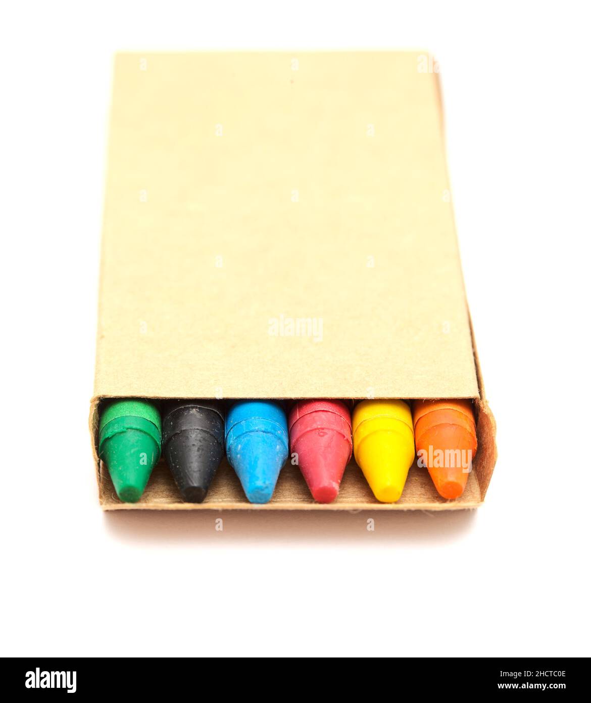 box of old crayons Stock Photo - Alamy