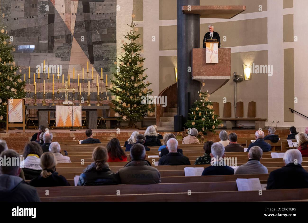 Church Christmas New Bedford 2022 Munich, Germany. 01St Jan, 2022. Heinrich Bedford-Strohm, The Protestant  Bishop Of The State, Speaks From The Pulpit To The Faithful Present At The  Festive Service For The New Year In St. Matthew's