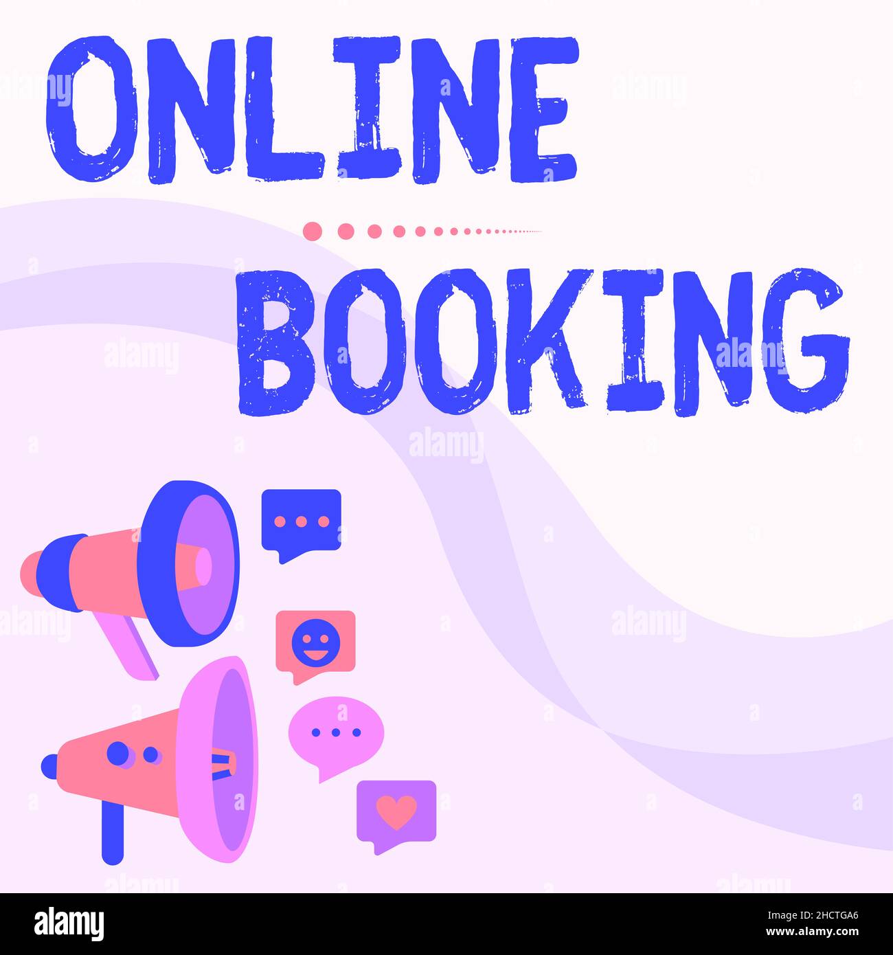 Hand writing sign Online Booking. Internet Concept allows consumers to ...