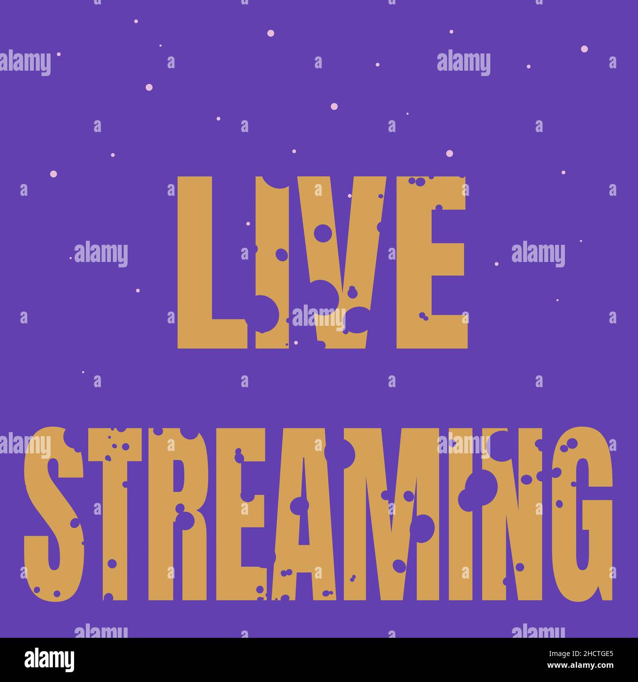 Conceptual caption Live Streaming. Concept meaning displaying audio or