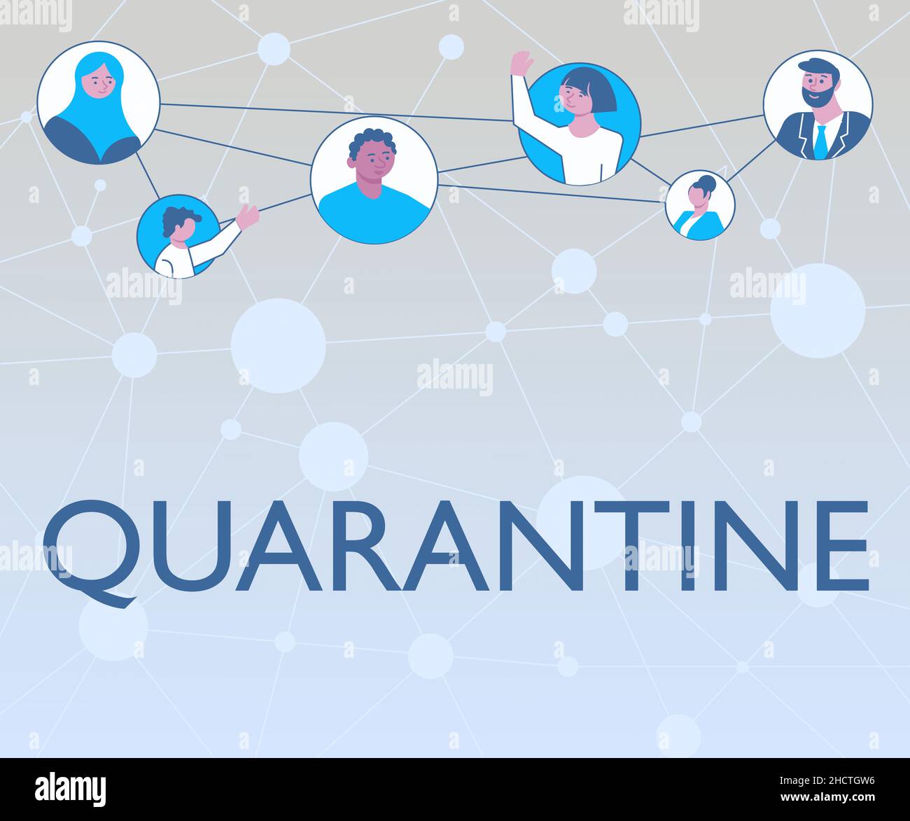 Inspiration showing sign Quarantine. Business overview restraint upon ...