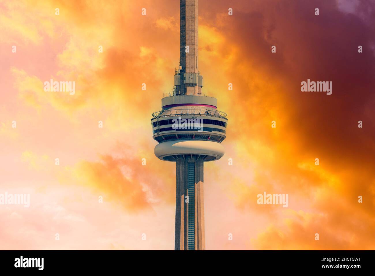 CN Tower Toronto Canada Stock Photo