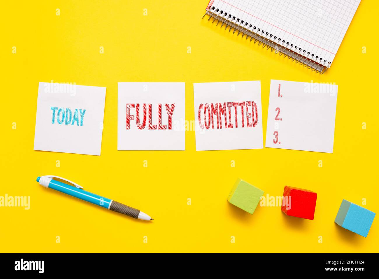 Text caption presenting Fully Committed. Business showcase Extremely ...