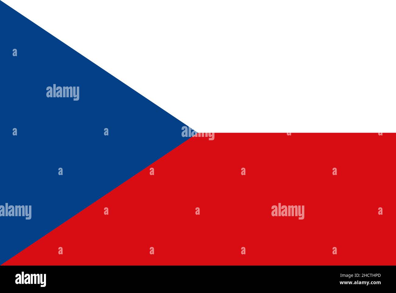 Czech Republic colored flag flat vector colored icon Stock Vector