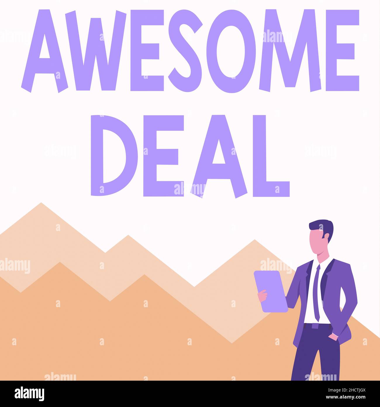 Sign displaying Awesome Deal. Internet Concept impressive agreement ...
