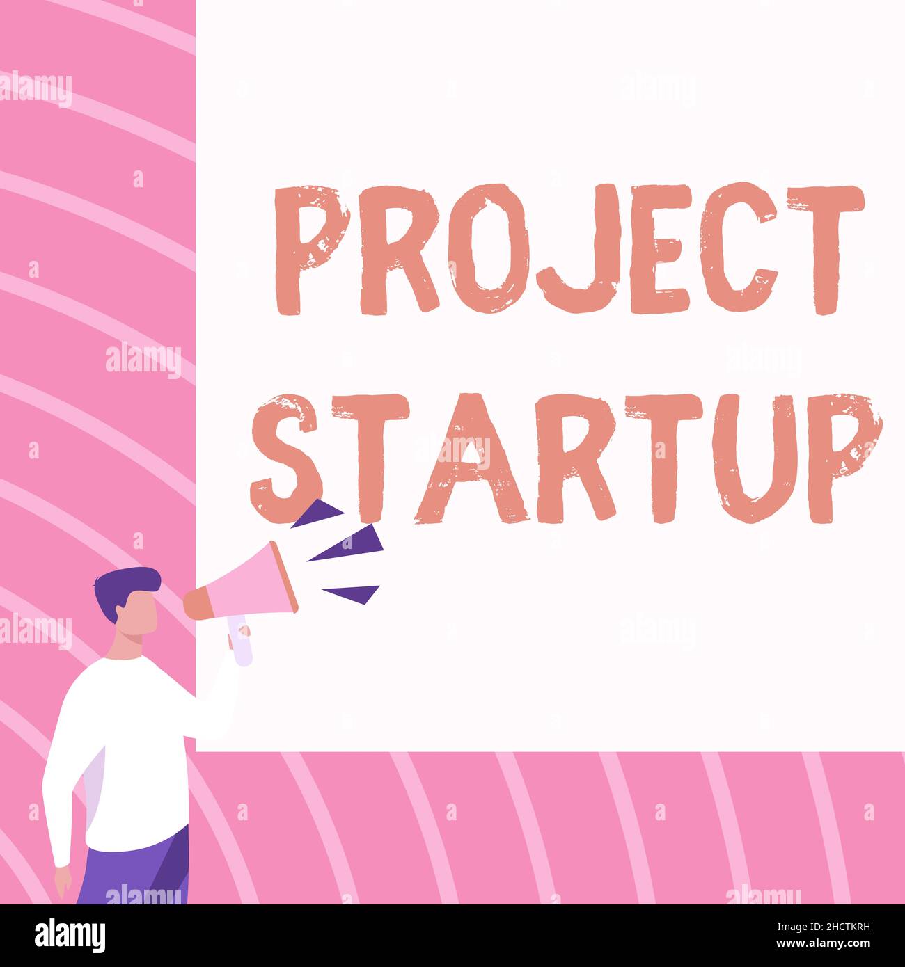 Text sign showing Project Startup. Business overview the initial