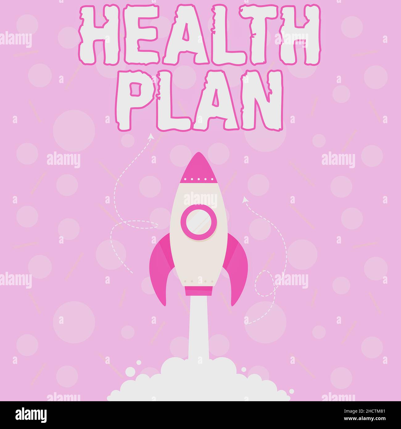 Text caption presenting Health Plan. Conceptual photo type of insurance