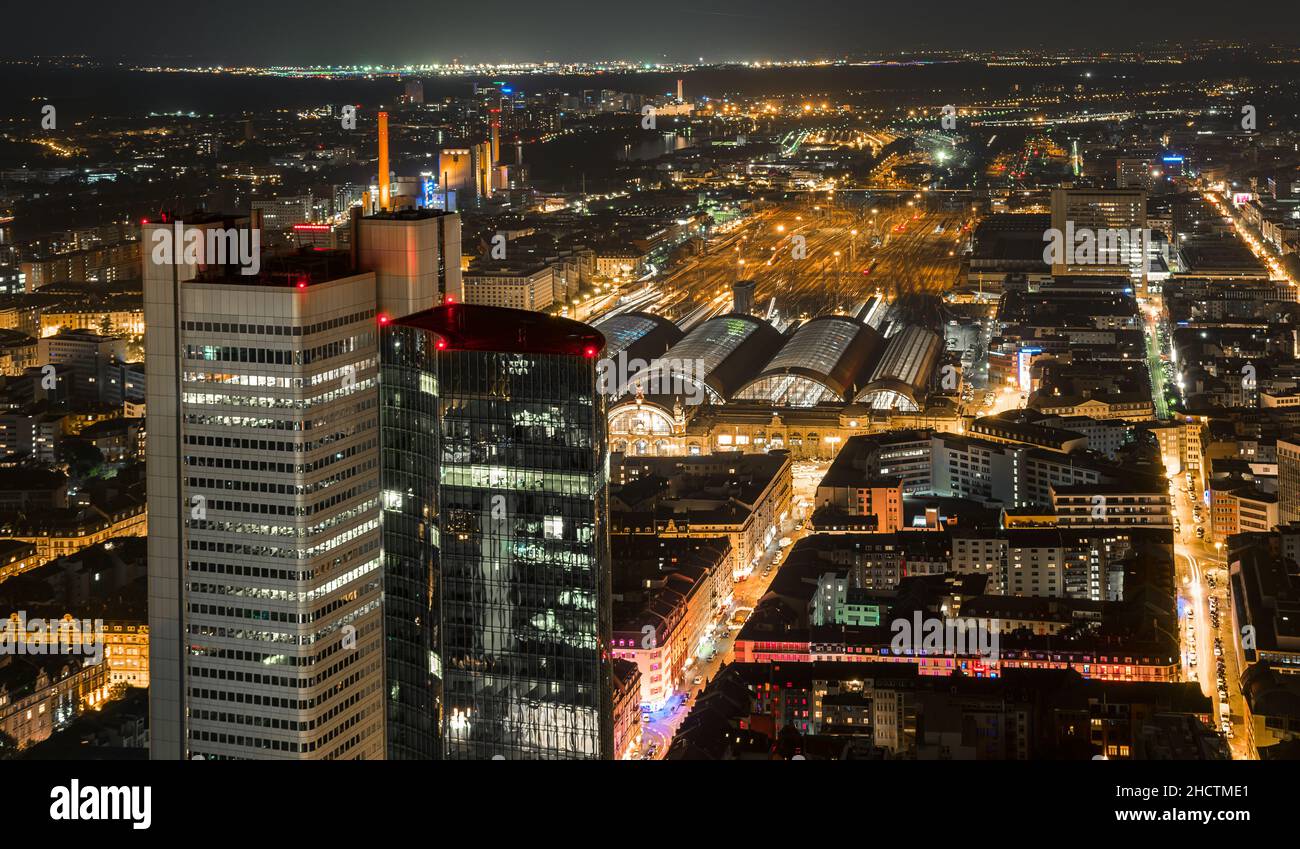 Frankfurt City Skyline with Stock Photo - Alamy