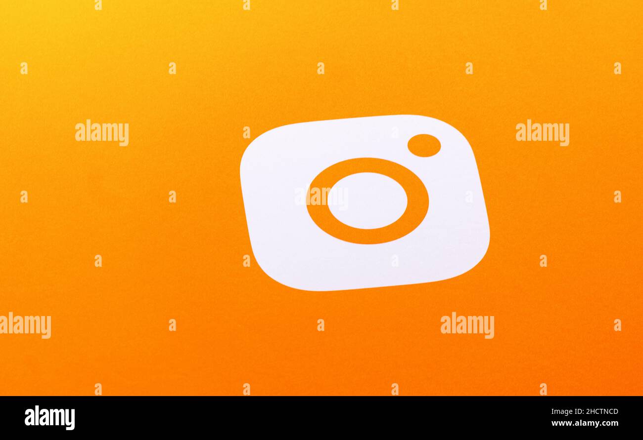 instagram logo. Instagram is a popular social media application for