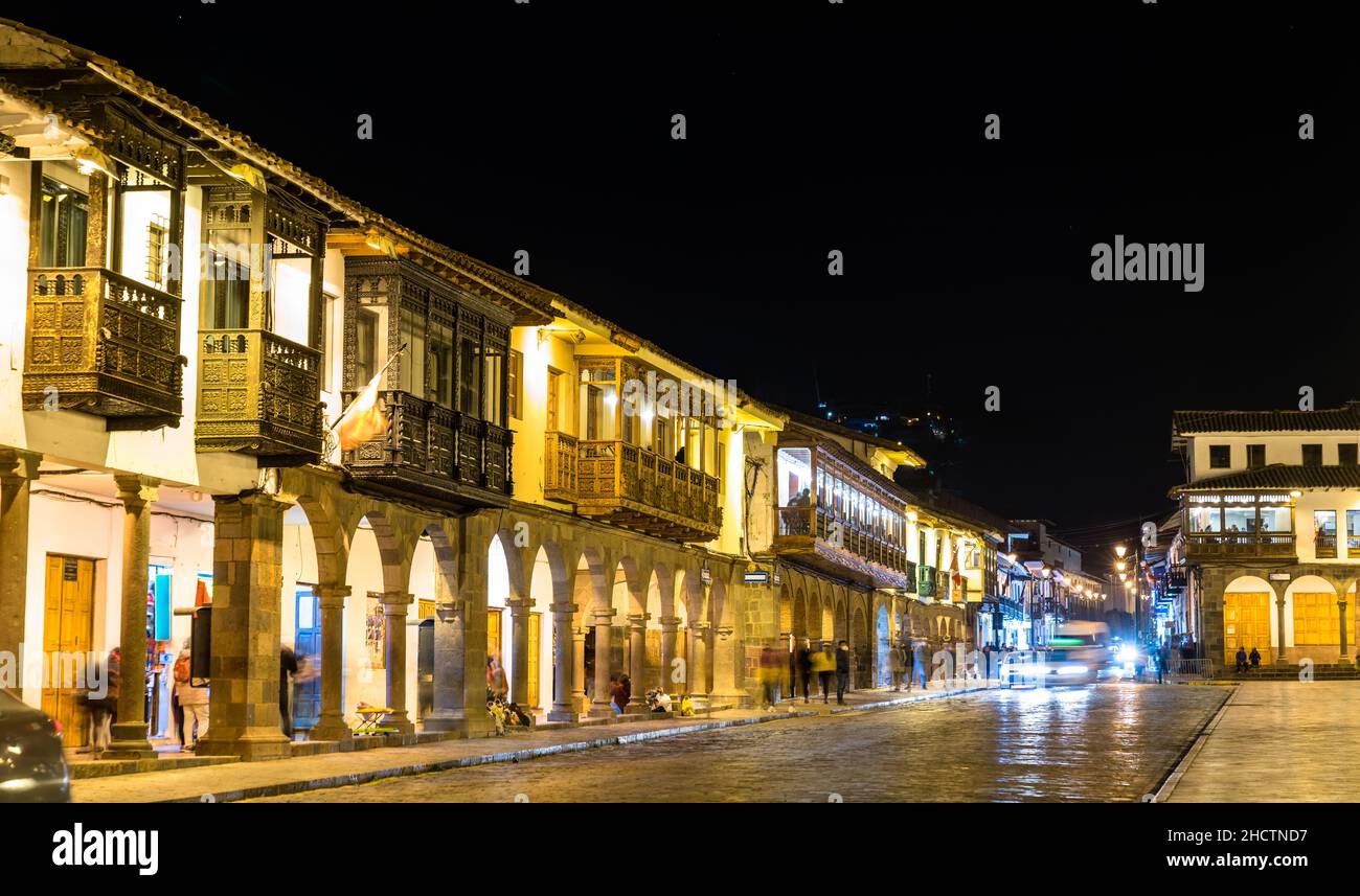 Traditional architecture of Cusco in Peru Stock Photo - Alamy