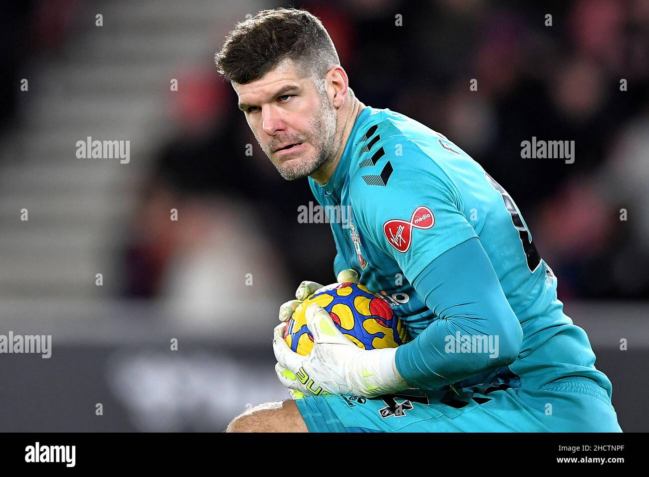 Fraser Forster of Southampton - Southampton v Tottenham Hotspur, Premier League, St Mary's Stadium, Southampton, UK - 28h December 2021  Editorial Use Only - DataCo restrictions apply Stock Photo