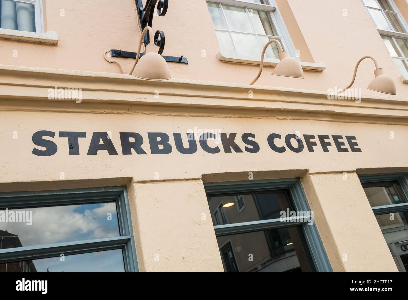 Starbucks store. Starbucks is the largest coffeehouse company in the