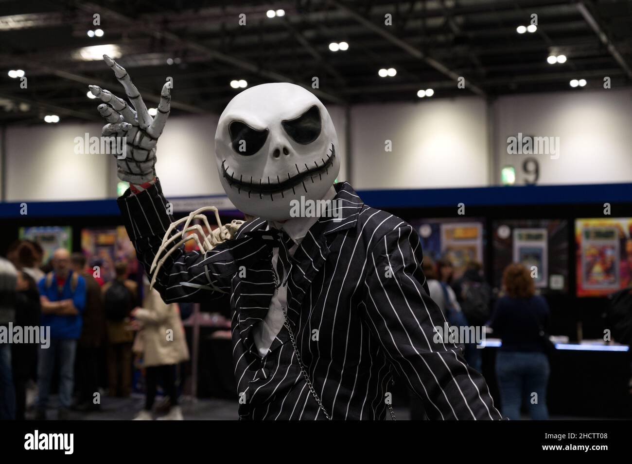 Jack Skellington (The Nightmare Before Christmas) cosplay at MCM ComicCon Stock Photo
