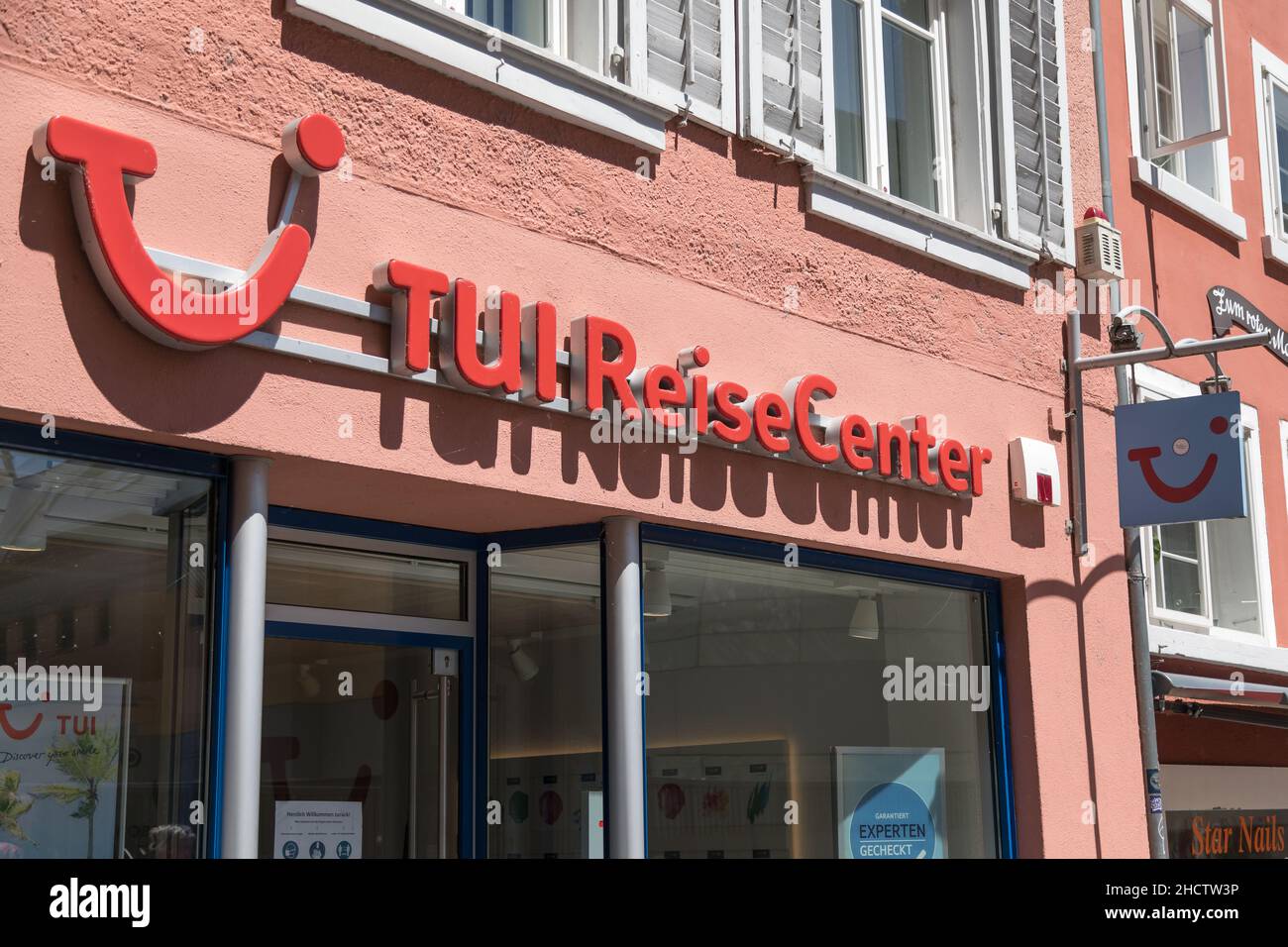 front view of a tui travel agency Stock Photo Alamy