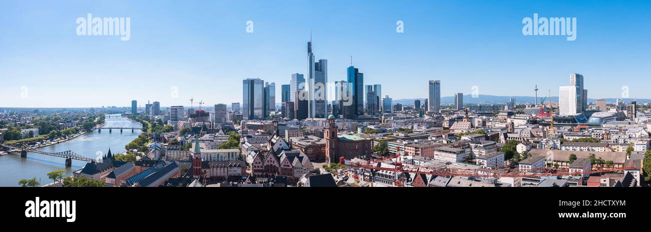 Panorama of frankfurt main hi-res stock photography and images - Alamy