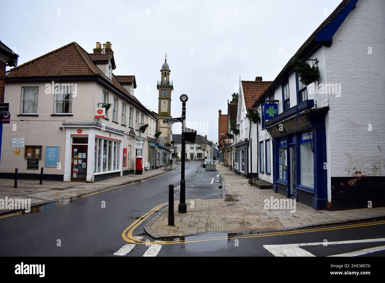 Ancient market town of Harleston,, Norfolk Stock Photo Alamy
