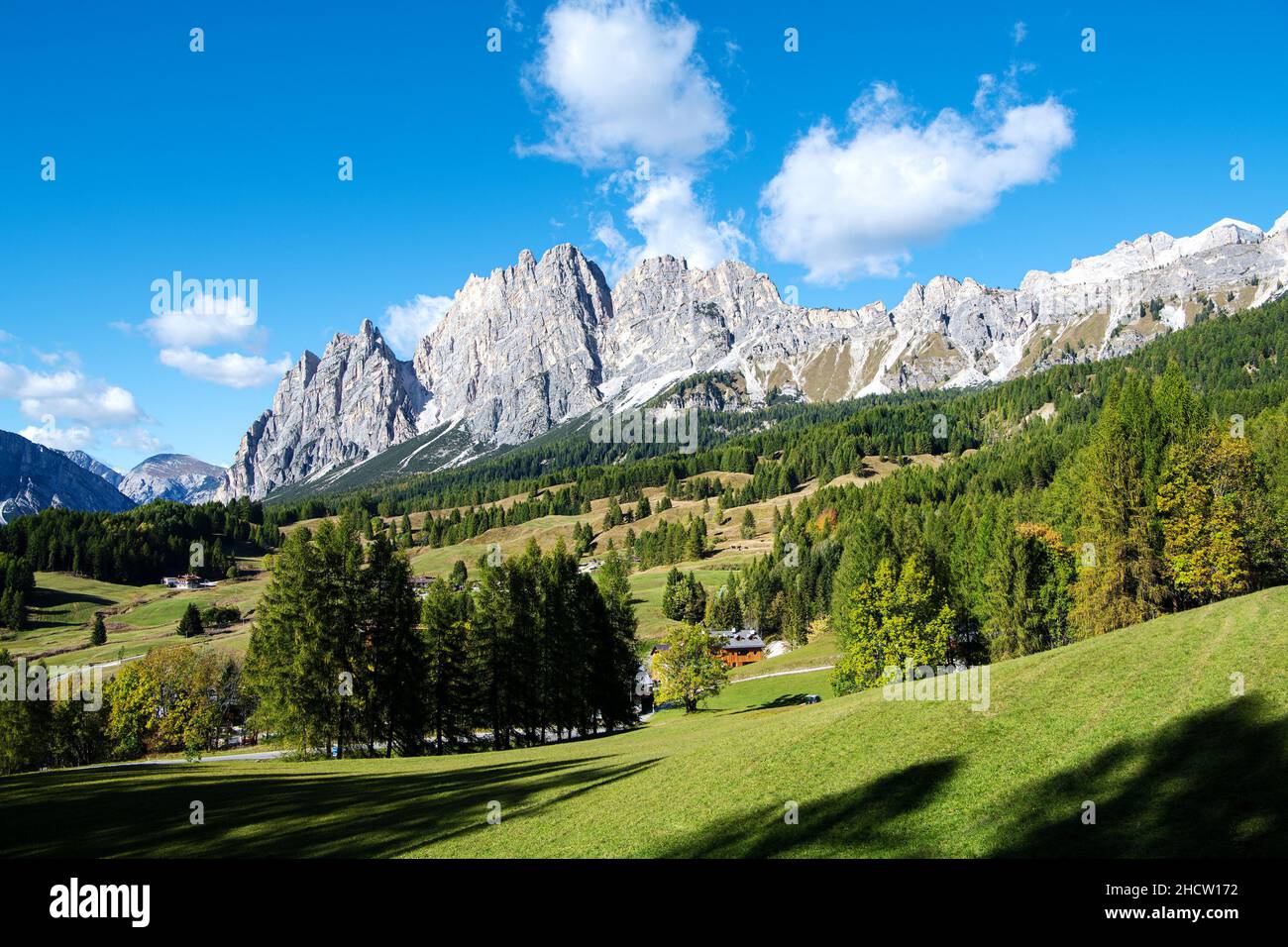 Mountain Pomagagnon near Cortina d'Ampezzo (Italy) Stock Photo