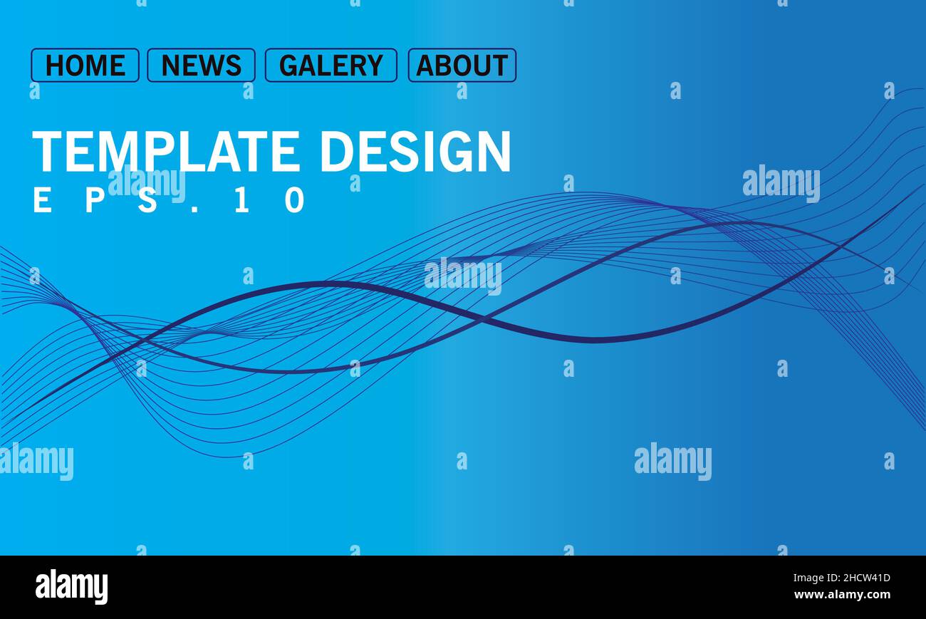 abstrack background with blue for template web design and more Stock Vector