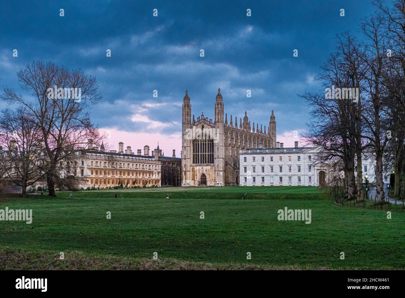 A view of King's College Chapel, University of Cambridge, Cambridge. Stock Photo