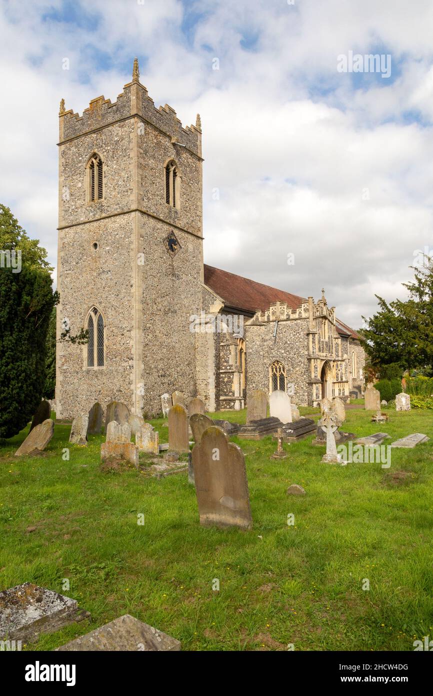 Village parish church of Saint Peter, Palgrave, Suffolk, England, UK
