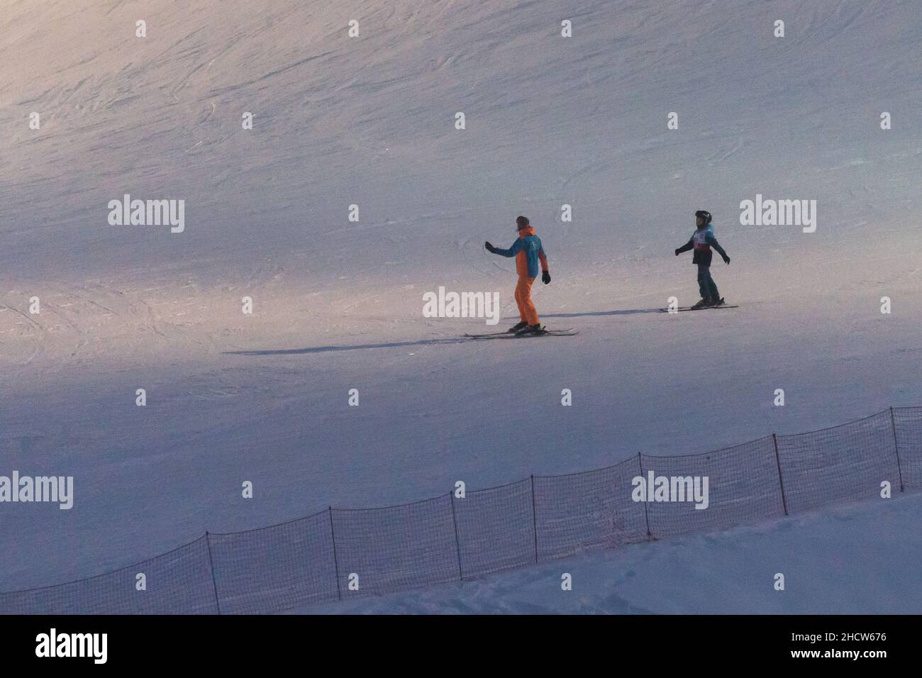 Skiing in Wiezyca, Poland. December 11th 2021 © Wojciech Strozyk / Alamy Stock Photo Stock Photo