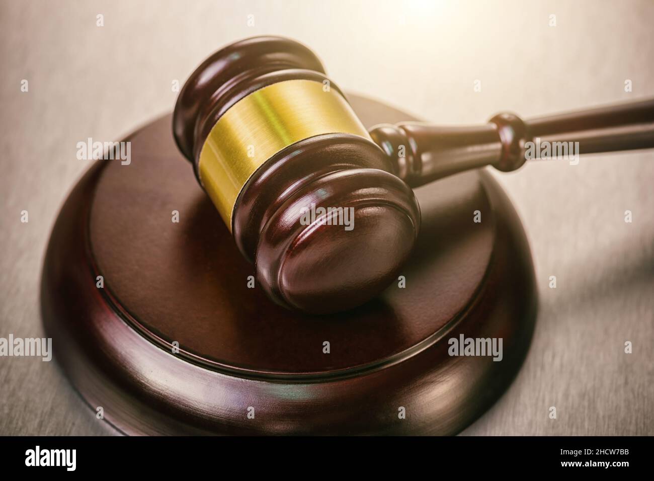 judge gavel on metal background Stock Photo Alamy