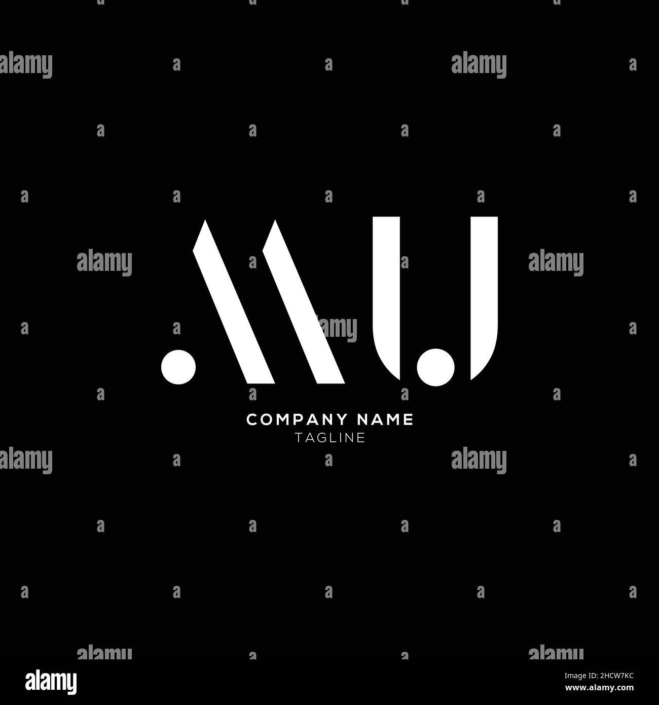 Unique modern MU Letter Business Logo Design Alphabet Icon Vector Symbol. Creative minimal letter MU logo template. Stock Vector