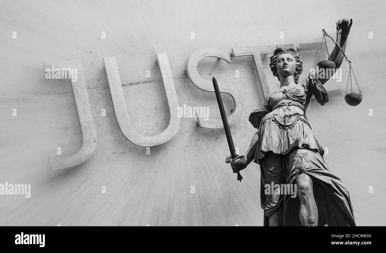 Lady of Justice (Justitia), Germany Stock Photo