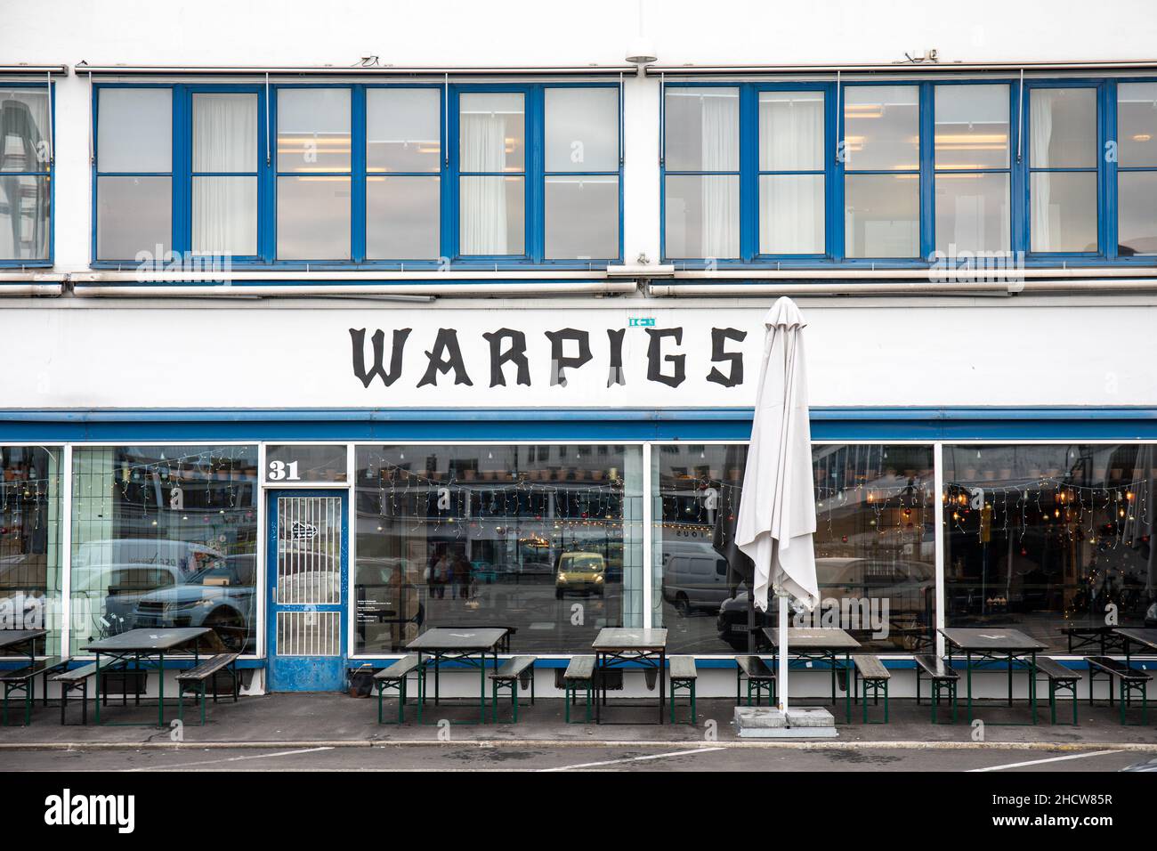 Warpigs brewpub in Kødbyen district of Copenhagen, Denmark Stock Photo