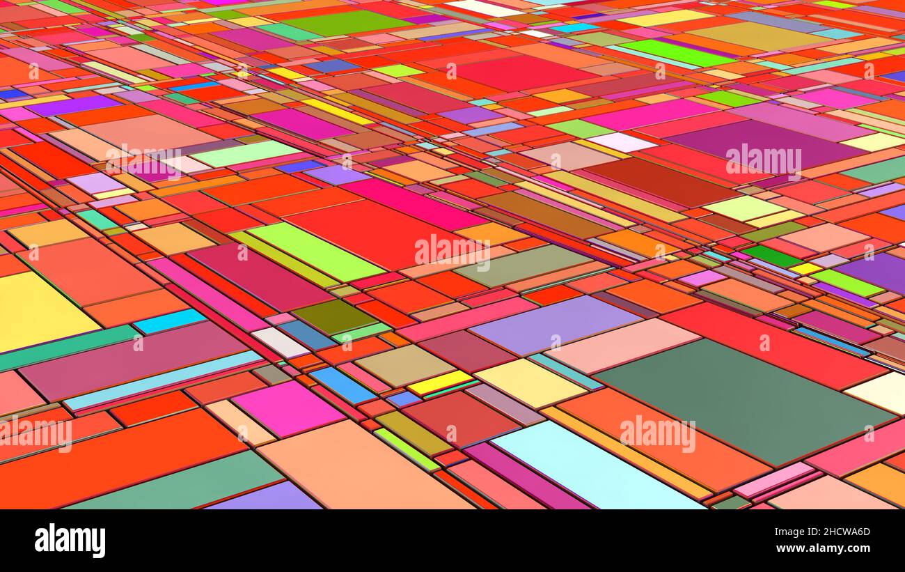 3d render. Abstract colorful background illustration Stock Photo - Alamy