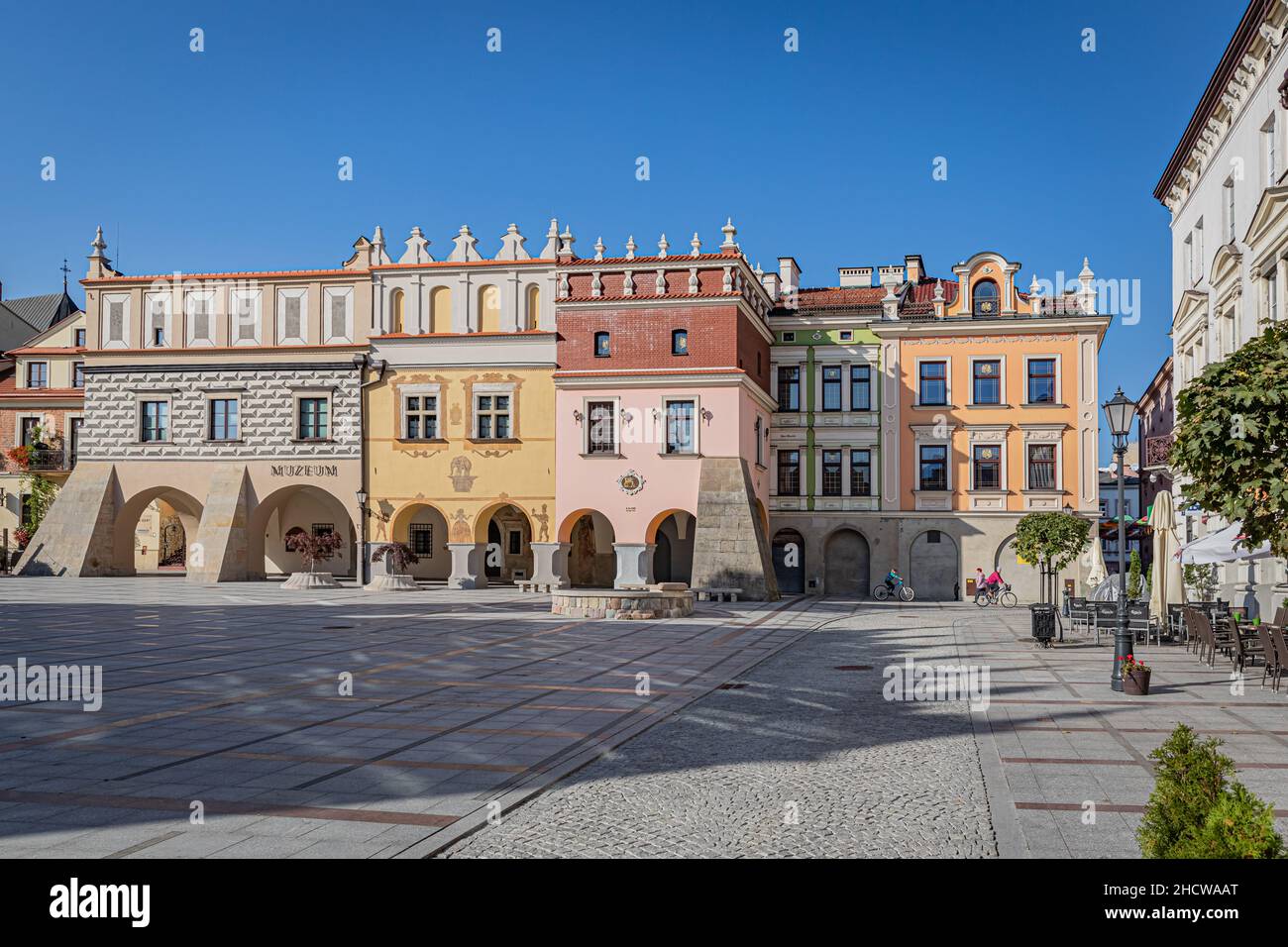 TARNOW, POLAND - OCTOBER 09, 2021: Polish city in Malopolska often called 'Pearl of Polish Renaissance'. Europe's most beautiful town according CNN. o Stock Photo