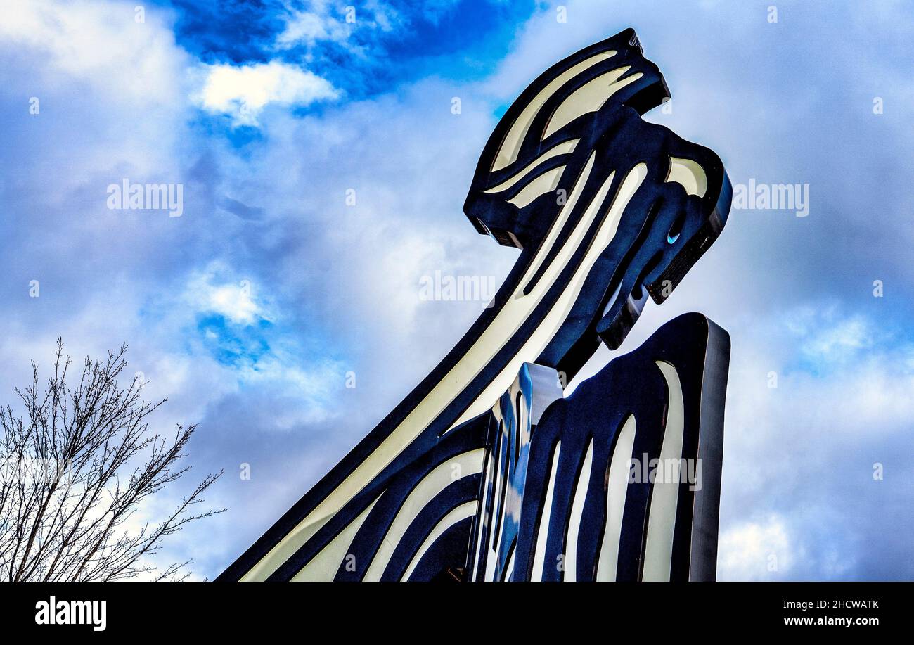 Detail of a Roy Lichtenstein sculpture at the Reach, Kennedy Center, Washington DC. Stock Photo