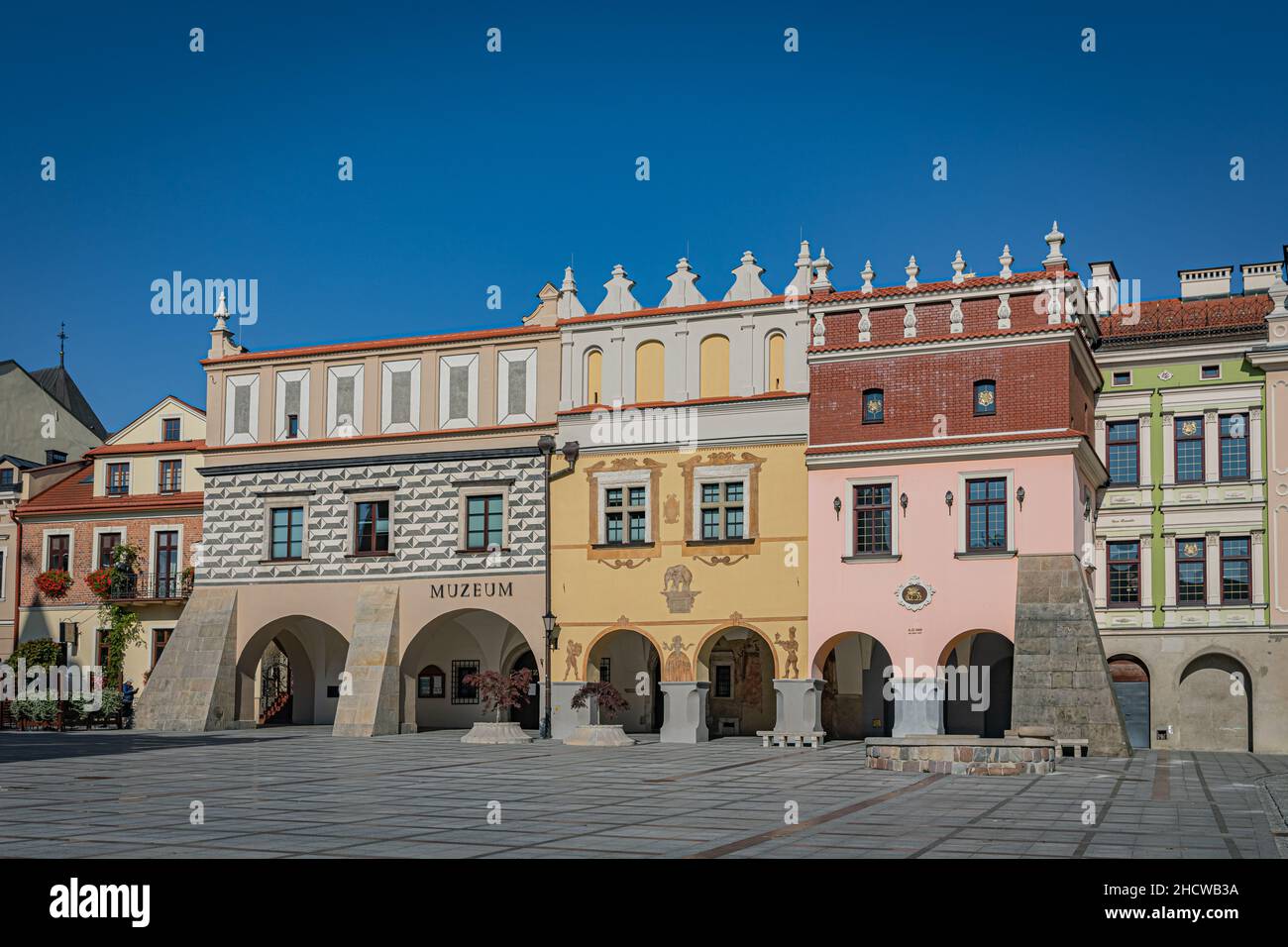 TARNOW, POLAND - OCTOBER 10, 2021: Polish city in Malopolska often called 'Pearl of Polish Renaissance'. Europe's most beautiful town according CNN. o Stock Photo