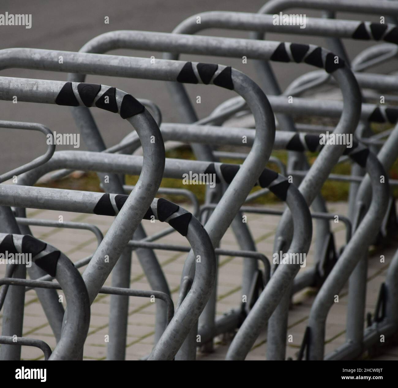 modern Bicycle racks for public Areas Stock Photo Alamy