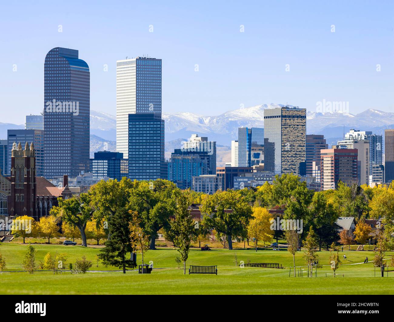 Skyscrapers, Denver, Colorado, Rocky Mountains Stock Photo - Alamy