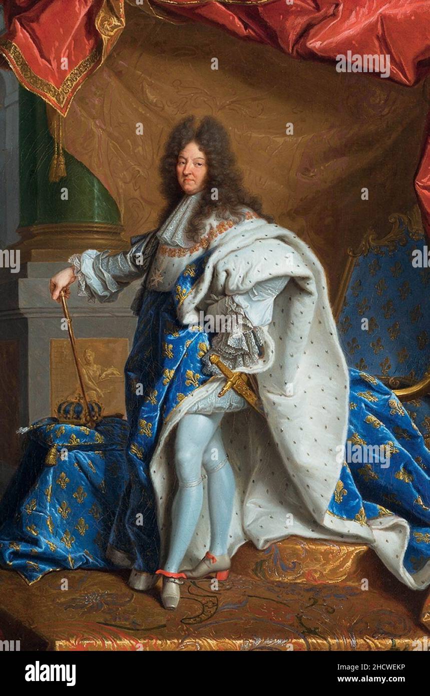Modello for the Portrait of Louis XIV by Hyacinthe Rigaud Stock Photo ...