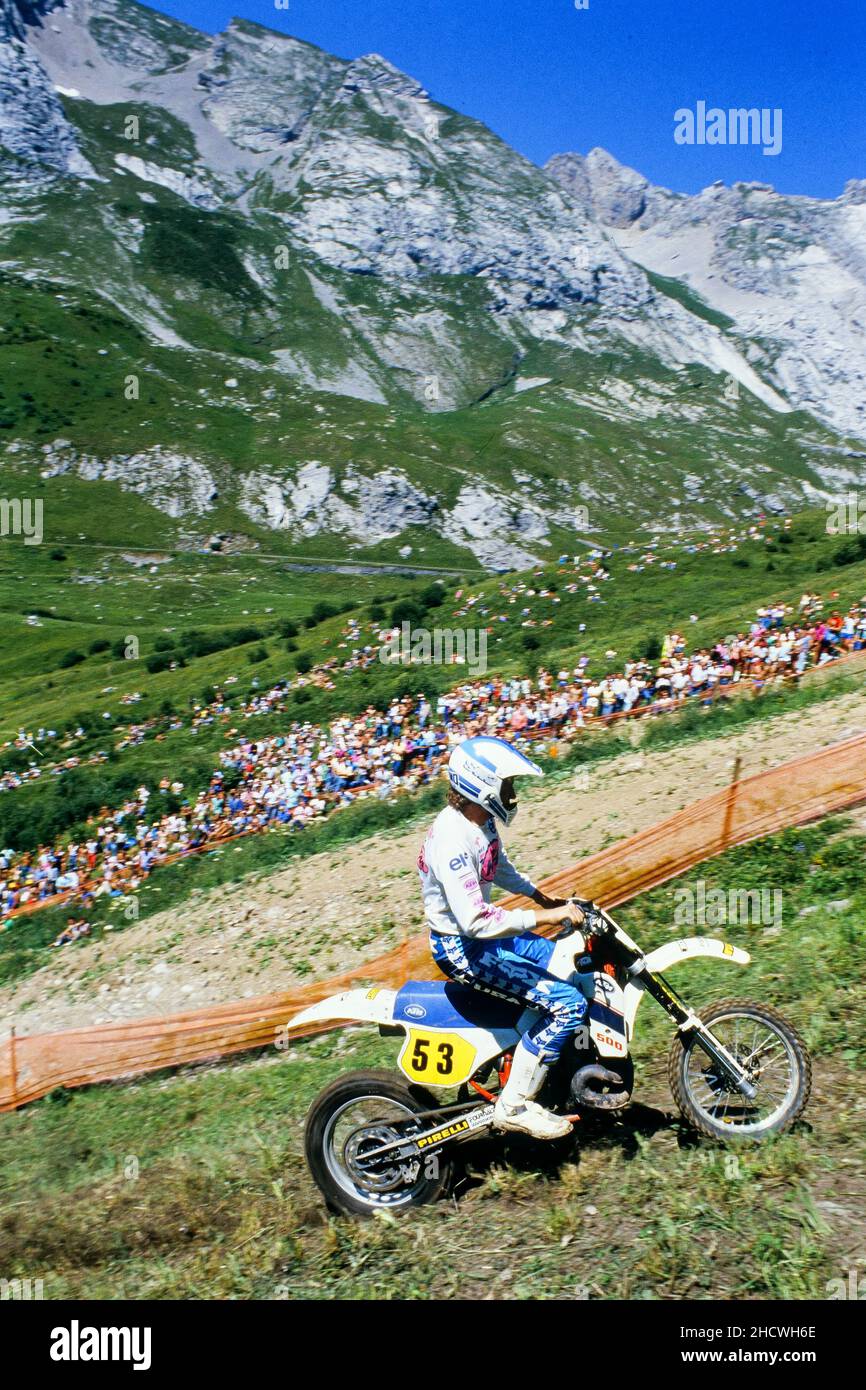 Archives 80ies: La Montée Impossible - the Impossible Hill-climbing, moto  race, Le Grand-Bornand, Haute-Savoie, Rhone-Alps Region, France, 1988 Stock  Photo - Alamy