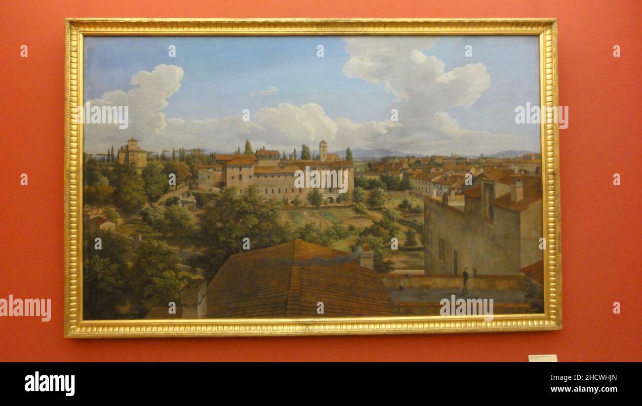 Reinhart, Johann Christian — Ansicht von der Villa Malta nach Osten — 1831. Stock Photo