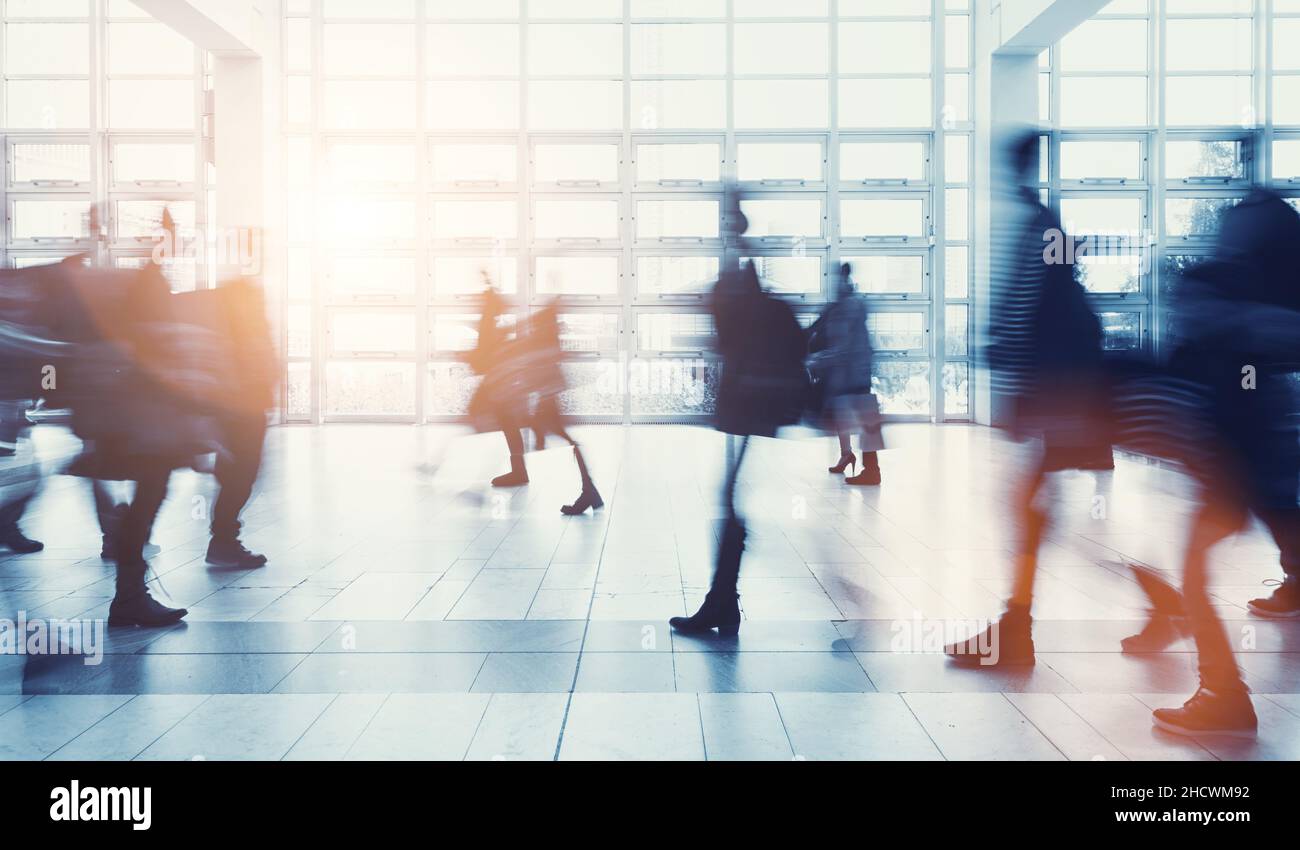 crowd of Blurred people walking Stock Photo - Alamy