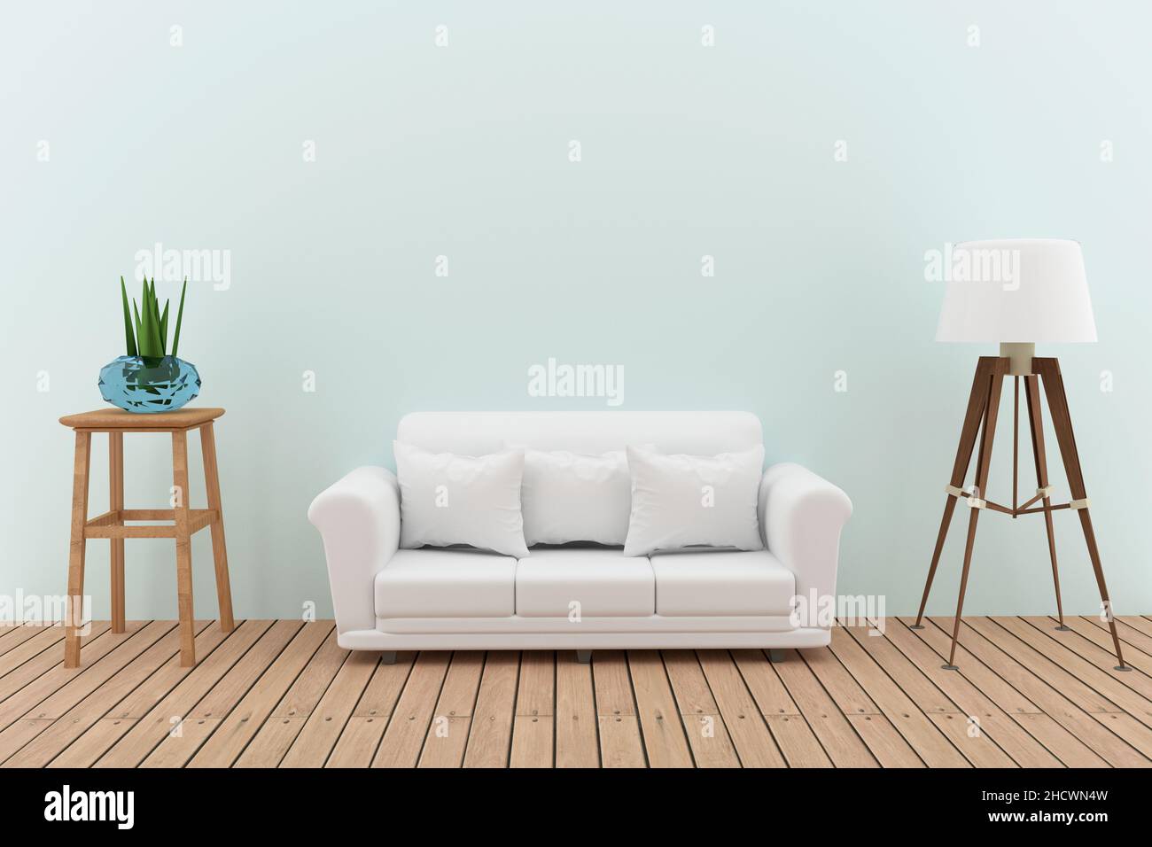 white-sofa-decorate-with-tree-and-lamp-in-the-green-room-interior