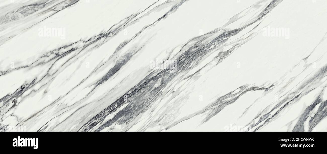 White marble texture banner background top view. Tiles natural stone