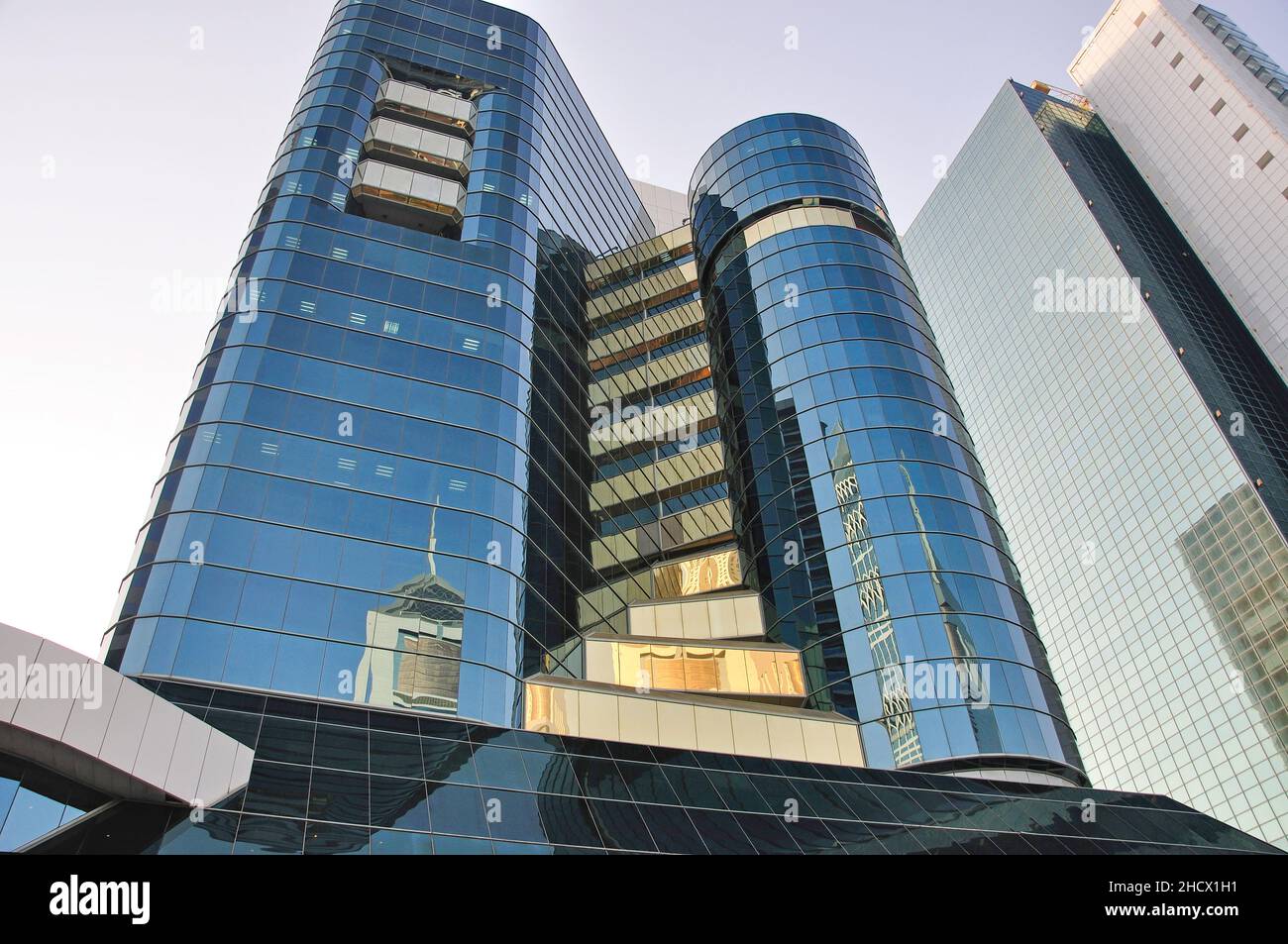 Skyscrapers in Downtown Dubai, Dubai, United Arab Emirates Stock Photo