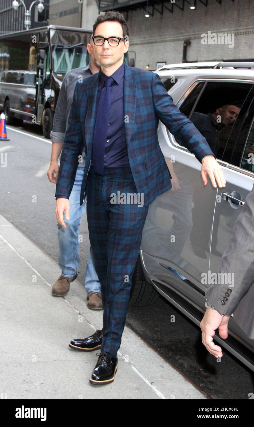 New York - NY - 20190516 The cast of Big Bang Theory arrive at The Late Show  with Stephen Colbert where they talk about the last episode of their  franchise. -PICTURED: Jim