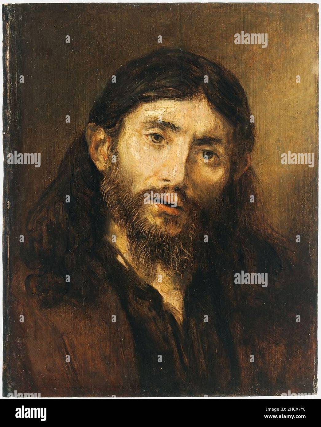 Rembrandt Head of Christ Stock Photo Alamy