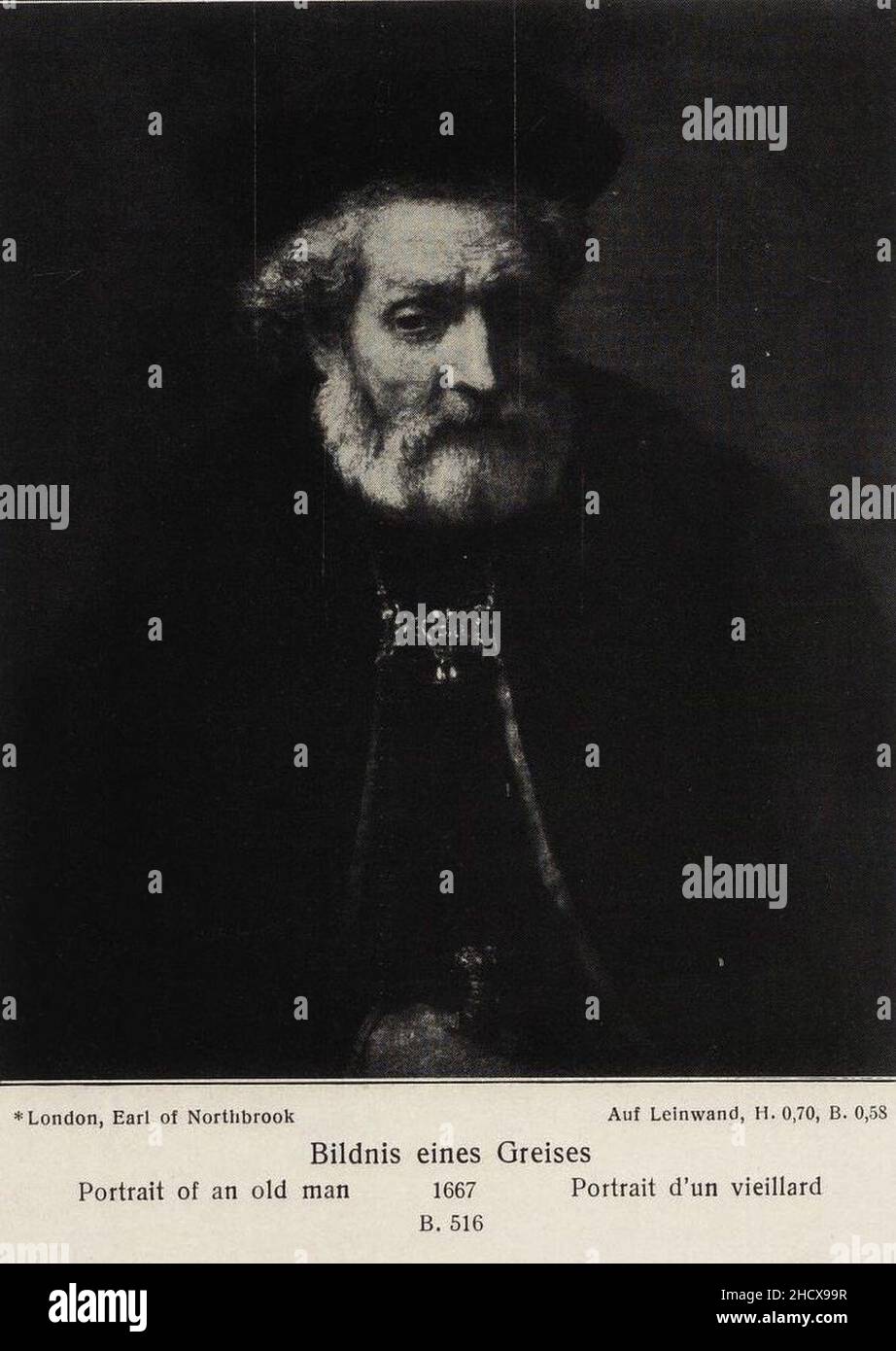 Rembrandt portrait old man beard hi-res stock photography and images ...