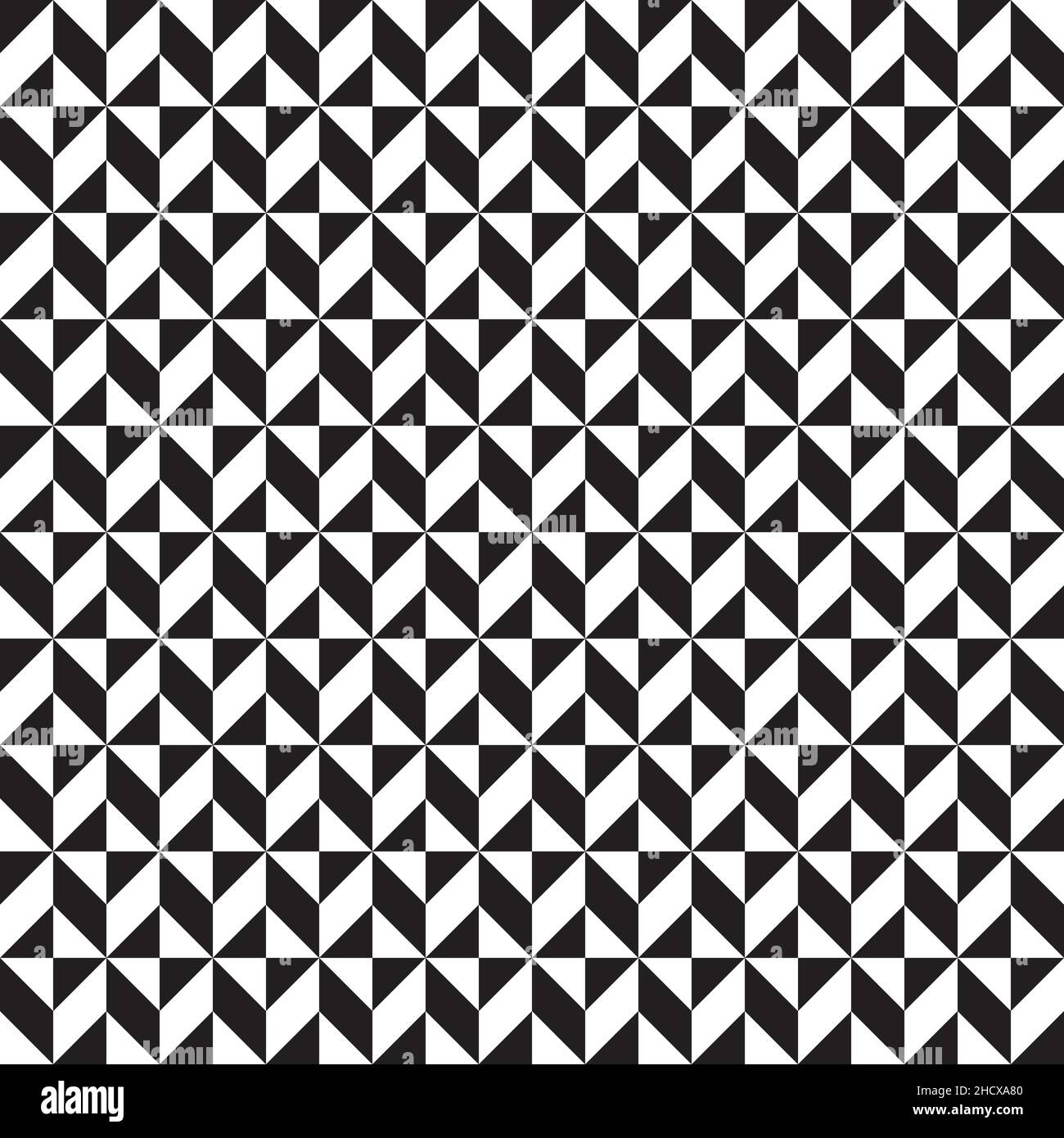 Seamless op art abstract geometric pattern background Stock Vector