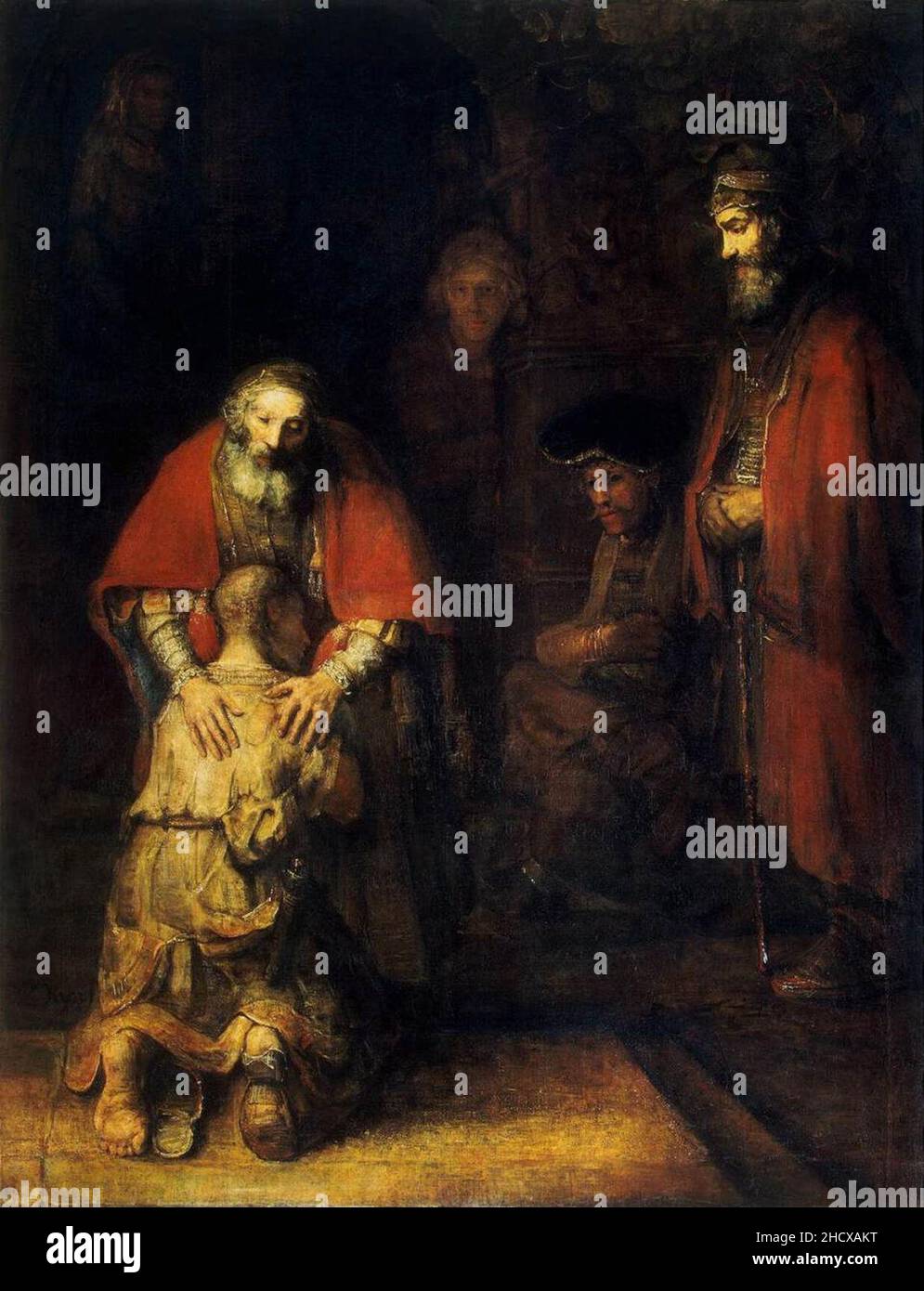 Rembrandt - The Return of the Prodigal Son Stock Photo