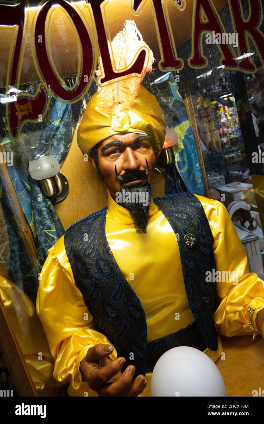 Zoltar is a fortune telling amusement park machine, USA Stock Photo